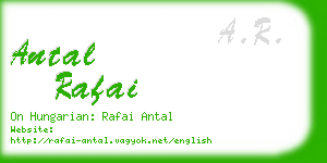 antal rafai business card